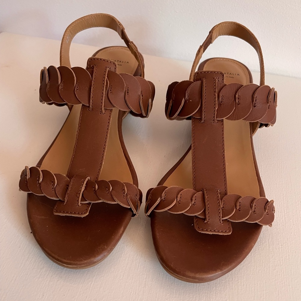 Nice leather heeled sandals